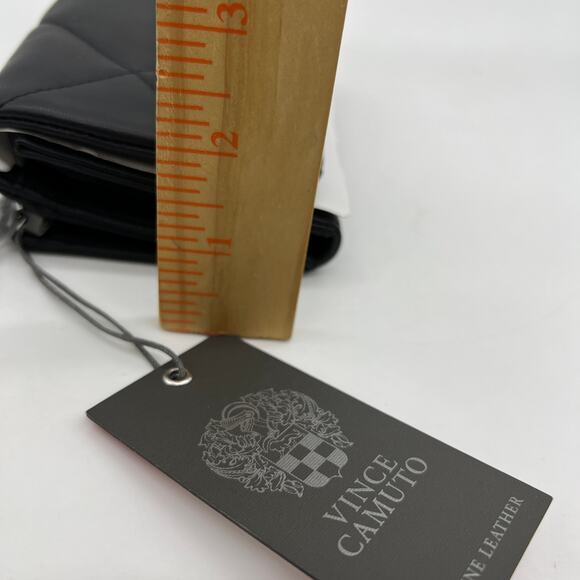 Vince Camuto Doty Wallet	Black Leather Size Small - Picture 15 of 16